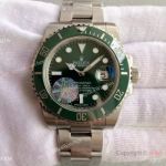 JF Factory Rolex Submariner Green Ceramic Replica Watch - SWISS ETA2836